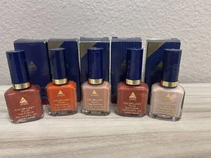 Vintage Avon Color Last Nail Enamel Polish Lot of 5-.5 oz NEW-Old Stock 1993-5 - Picture 1 of 14
