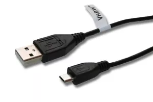 USB Datenkabel Micro-USB 1 Meter schwarz für Sony SRS-XB30, SRS-XB31, SRS-XB40