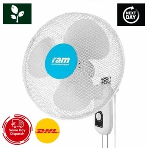 Ram 16" 400mm Wall Mounted Fan 3 Speed oscillate Hydroponics Cooling Fan - Picture 1 of 2