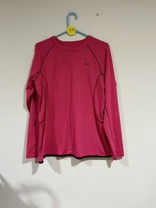Woman’s Hind Long Sleeve Crew Neck Pink Active Wear Top Xl - Picture 1 of 9