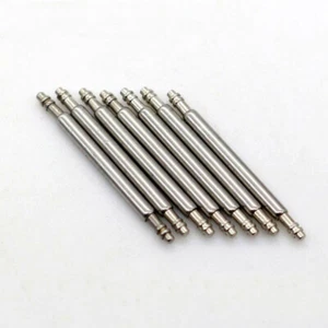 4PCS Stainless Steel Spring Bars Pin ⌀1.50mm Double Flanged Watchstrap 8~25 MM - Picture 1 of 2