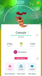 Pokémon Shiny Caterpie  P T C GO Read Description - Picture 1 of 1