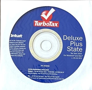 TurboTax Deluxe + State Tax Years 2005; 2006; 2007; 2008; 2009 - Windows & MAC - Picture 1 of 5
