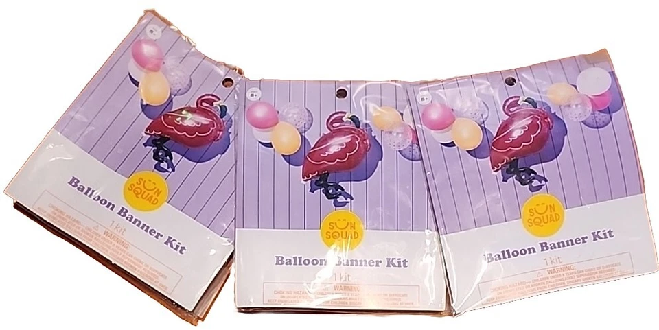 Tres (3) Escuadrón Sol ~ 31.75" Globos Flamenco Lámina ~ 12" Globos ~ Guirnalda Foto 1 de 4