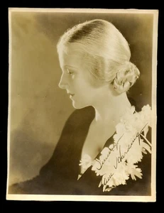 Foto vintage 8 x 10 Ann Harding attrice autografata - Foto 1 di 1