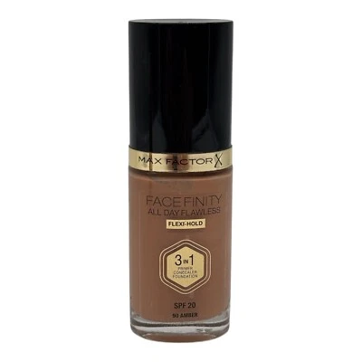 MAX FACTOR FACEFINITY FLAWLESS  3 IN 1 FOUNDATION SPF 20 30 ml 90 AMBER - Bild 1 von 2