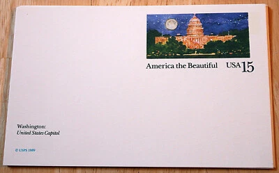 Scott #UX138 --- America the Beautiful: USA Capital Building - Image 1 of 3