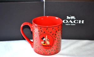 COACH Disney Mickey Mouse Coffee Tea Mug Cup With Box - Picture 1 of 8