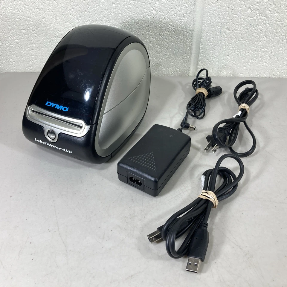 Impresora térmica de etiquetas Dymo LabelWriter 450 - Modelo 1750110 con etiquetas de 1,25 x 2,25 Foto 1 de 4