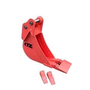 150mm Services Bucket with Batter Blade & Bucket Teeth - Suits 1.0 to 1.9t - Picture 1 of 2