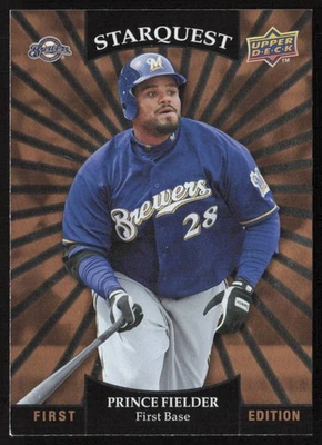 2009 Upper Deck First Edition StarQuest Prince Fielder #SQ-22 Milwaukee Brewers - Image 1 of 2