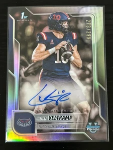 2025 Bowman University Chrome Caden Veltkamp FAU Rookie Auto /299 - Picture 1 of 2