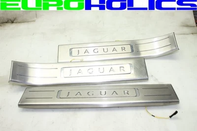 3 Jaguar XJL X351 10-19 Front Rear Left Right Door Sill Scuff Plate Trim LIGHTED - Image 1 of 4