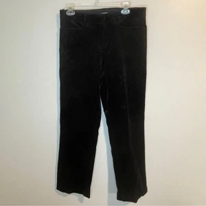 GAP Stretch Women's Black Velvet Straight Leg Pants - Picture 1 of 6