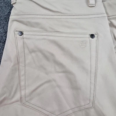 Pantalones chinos collars & Co para hombre tostados talla 32x30 nailon rayón spandex elásticos Foto 1 de 4