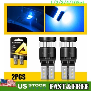 T10 SMD Canbus Bright LED W5W Blue Bulb Auto SIDELIGHT ERROR FREE AUXITO 1~10Set - Foto 1 di 7