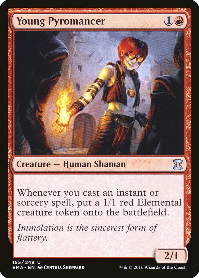 MTG Young Pyromancer  - Eternal Masters #155 - Image 1 of 1