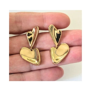 Pendientes colgantes JENNY BIRD Layla oro 14k acabado espejo sumergido 1,46" - Imagen 1 de 7