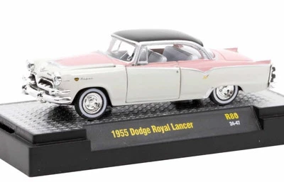 DODGE Royal Lancer - 1955 - white / pink - M2 1:64 - Immagine 1 di 4