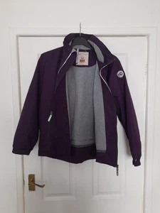 Horseware Showerproof Jacket. Purple With Grey Fleecey Lining. Size 15/16 Years. - Picture 1 of 12