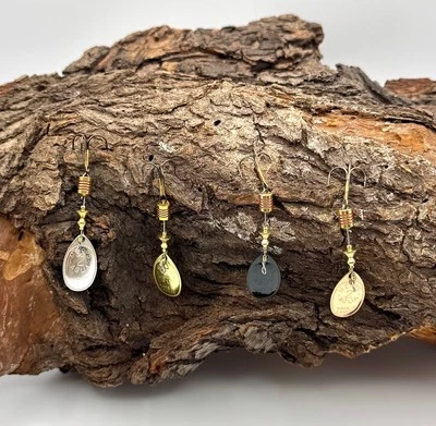 Mepps Aglia Gr. 2 5g Spinner Gold Kupfer Silber Schwarz Barschköder Köder DA