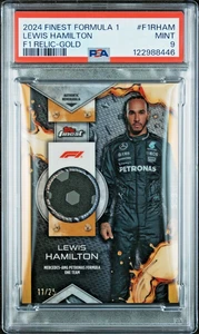 2024 Topps Finest Formula 1 Lewis Hamilton F1 Relic Gold 11/25 - Picture 1 of 2