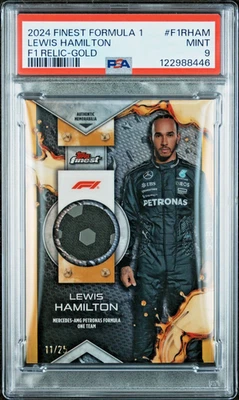 2024 Topps Finest Formula 1 Lewis Hamilton F1 Relic Gold 11/25 - Image 1 of 2