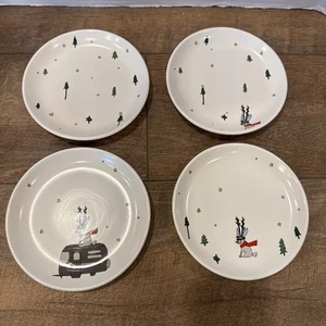 Juego de 4 platos de postre aperitivo Jacks Holiday by Magenta Christmas Rabbit 6" - Imagen 1 de 11