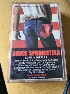 ROCK BRUCE SPRINGSTEEN BORN IN THE USA CASSETTE TAPE 1984 - Picture 1 of 1