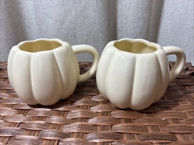 Juego de 2 tazas de calabaza marfil otoño otoño 16,9 fl oz Foto 1 de 4