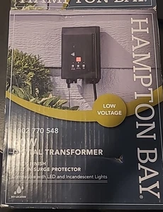 Hampton Bay SL-60-12-SV 60W Outdoor Transformer with Dusk-to-Dawn Sensor *207 - Picture 1 of 6