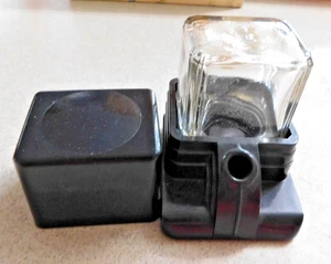 Antique Vintage Glass & Bakelite Inkwell #116 - Picture 1 of 7