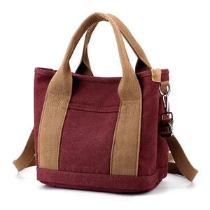 Lässige Canvas Tasche Retro Messenger Umhängetasche Leicht Schultertasche Arbeit... - Bild 1 von 6