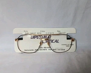 Diplomat Optical 805 Brillenfassung G/E309 schwarz, gold 56□20-140 - Bild 1 von 5
