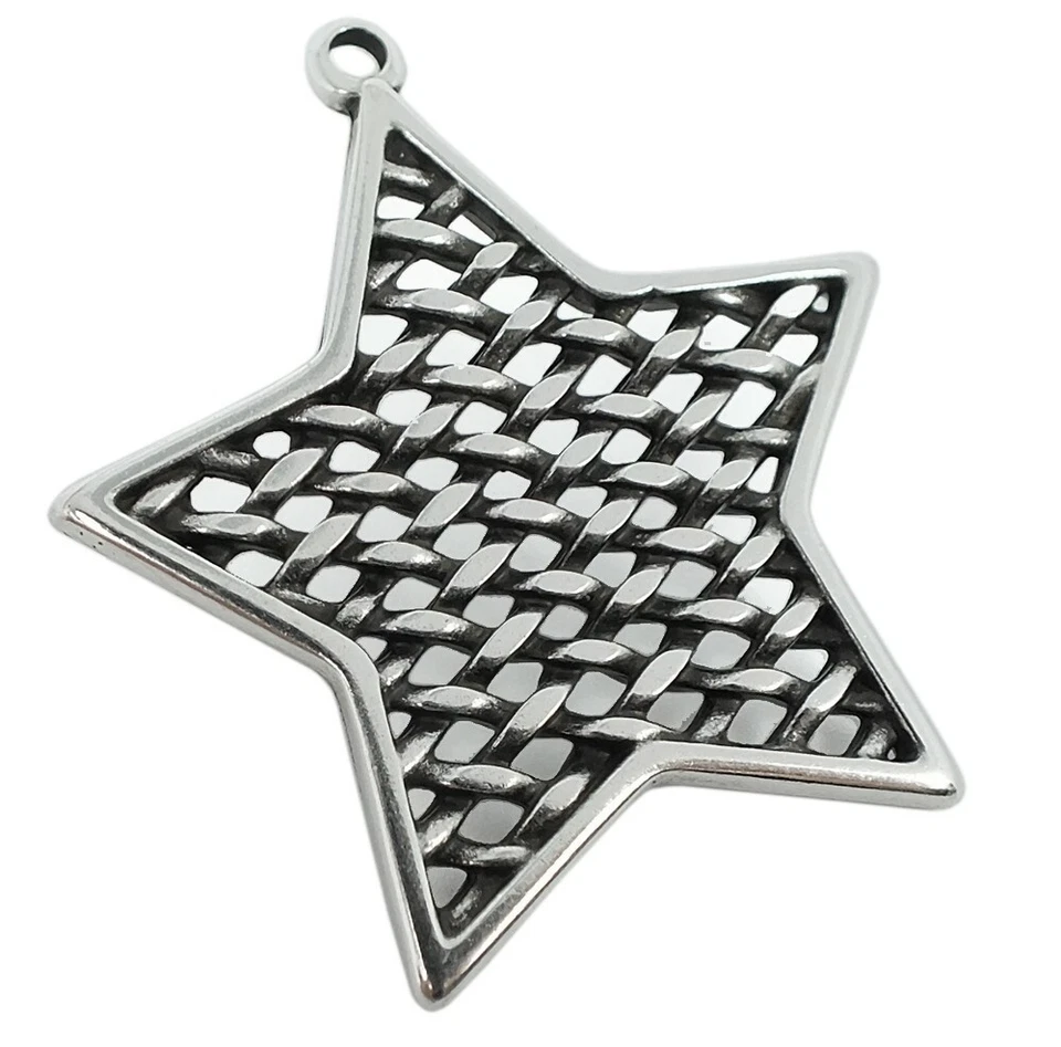 Rimorchio Stella Ottone Argentato IN Used Look Minott 27982 - Immagine 1 di 1