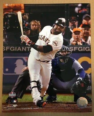 Pablo Sandoval Serie Mundial 2012 jonrón con licencia brillante 8 X 10 foto DM1 Foto 1 de 2