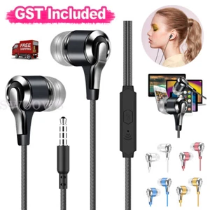3.5mm Wired In-Ear Earphones Bass Stereo Headphones Headset Earbuds With Mic - Picture 1 of 10