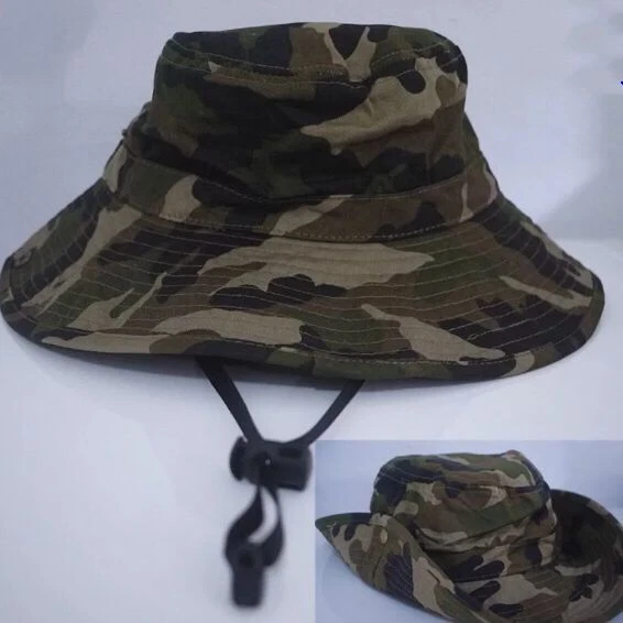 QUALITY Boys Kids Child Adult Camouflage Camo Army Bucket Sun Hat Cap Wide Brim  - image 1 of 4