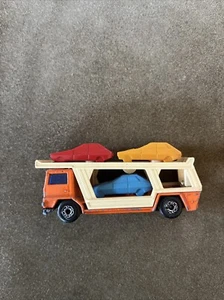 VINTAGE 1976 MATCHBOX NO.11 CAR TRANSPORTER LESNEY ENGLAND RARE - Picture 1 of 5