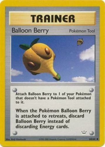 Balloon Berry - 60/64 - Uncommon - Unlimited Edition x1 - Lightly Played - Neo R - Image 1 of 1