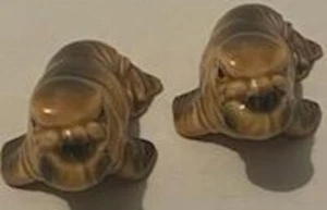 Goebel Figurine Young WALRUS Porcelain 36543 (Pair) - Picture 1 of 5