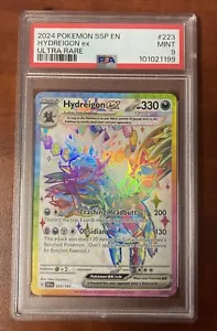 2024 POKEMON SSP EN-SURGING SPARKS ULTRA RARE #223 HYDREIGON EX PSA 9 - Picture 1 of 2
