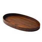 Wood Serving Tray Creative Oval Tray for Salads Dessert Display Centerpiece