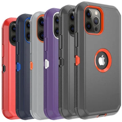 For iPhone 16 15 Pro Max 16 Pro 15 14 13 12 11 Case Heavy Duty Shockproof Cover - Image 1 of 4