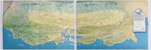 Vintage 1957 Otto Hesemeyer Golden Horizons Pacific Gas Electric California Map - Picture 1 of 5