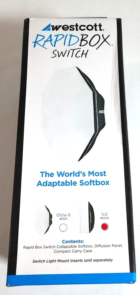 Westcott Rapid Box Switch Strip Softbox 1x2 in **New in box** - Image 1 of 4