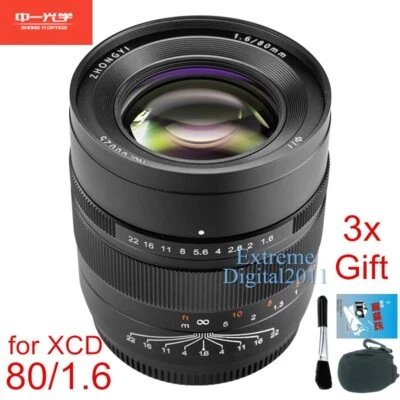 Zhongyi Mitakon SpeedMaster 80mm F1.6 Lens for Hasselblad XCD X2D 100 X1D Camera - Image 1 of 4
