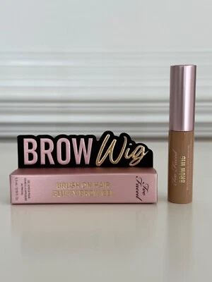 NIB Too Faced BROW WIG Brush On Hair Fluffy Brow Gel NATURAL BLONDE - Image 1 of 2