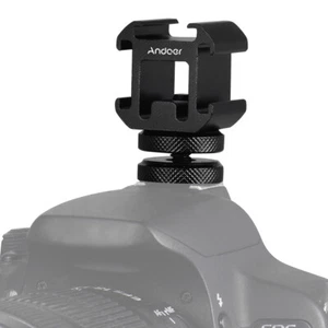 Andoer On-Camera Cold Shoe Mount Adapter for Canon Nikon SonyDSLR Camera Z6R7 - Picture 1 of 11