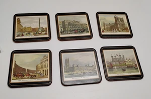 Pimpernel Coasters Famous British Golf Clubs Set Of 6 Made In England - Imagen 1 de 13